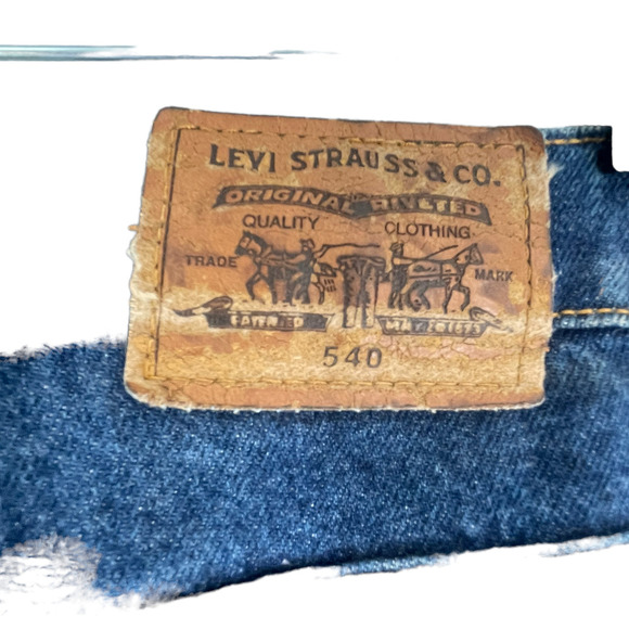LEVIS 540 BROWN TAG VINTAGE MADE IN AMERICA JEANS SZ 34/34 - Picture 7 of 12
